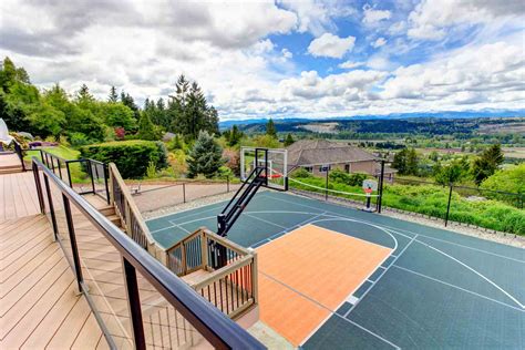 Outdoor Basketball Court Costs for Backyard (2025)
