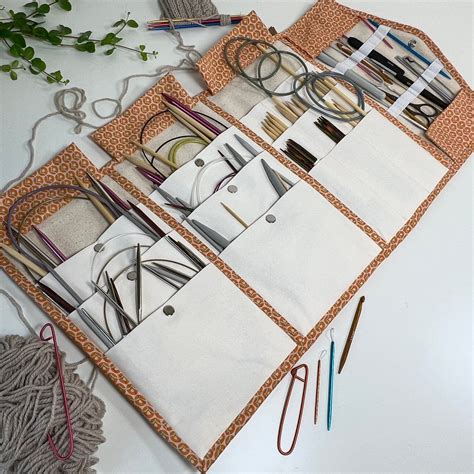 Pdf sewing pattern knitting needle case organizer step by step etsy ...