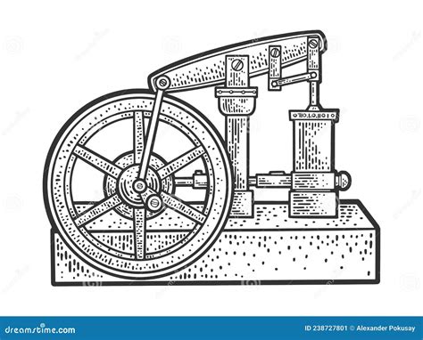 Steam Engine Drawing Easy at Catherine Moore blog