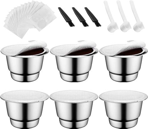 Amazon.com: Reusable Coffee Pods for Nespresso, Stainless Steel ...