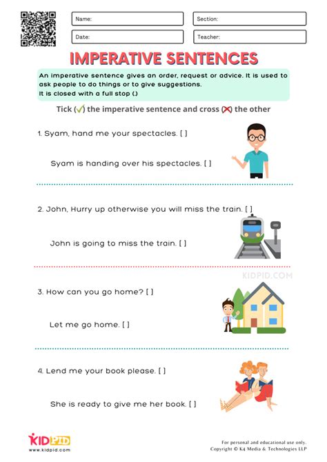 Image result for Imperative Sentences Exercises