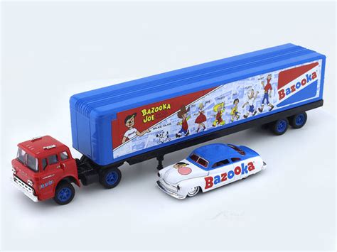 1958 Ford C-600 & 1949 Mercury Custom 1:64 M2 Machines diecast hauler ...