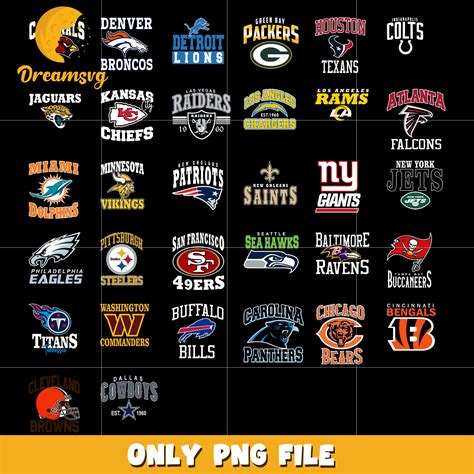 Nfl teams logo bundle png, logo nfl teams png, nfl png – DreamSVG Store