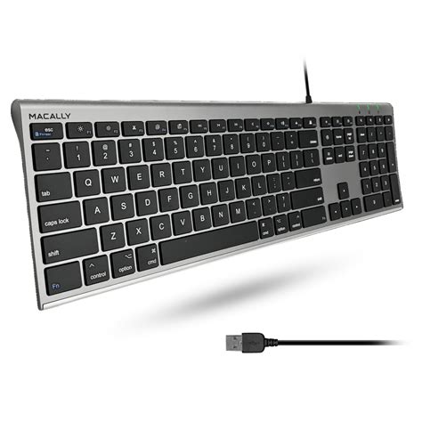 Amazon.in: Buy Macally Ultra-Slim USB Wired Computer Keyboard for Apple ...