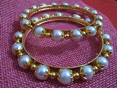 Buy Pearl Traditional Bangle Set of 2 Ethnic Collection Online at Low ...