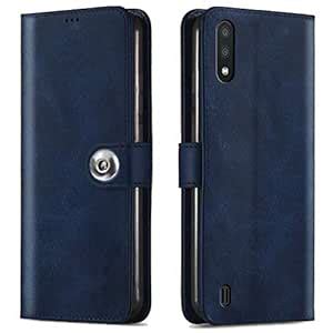 TheGiftKart Genuine Leather Finish Button Flip Cover Back Case for ...