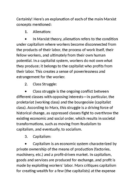 Marxist Theory Concepts Overview - UPT - Studocu