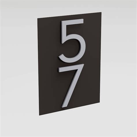 Post & Porch Address Plaques 10-in H x 7-in W Brown Steel Address ...