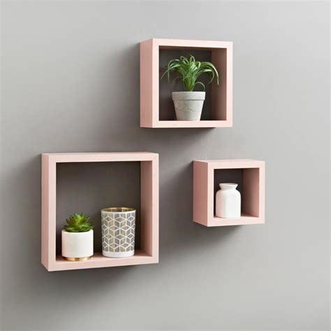 Best Floating Storage Cubes Faux Mantel Shelf