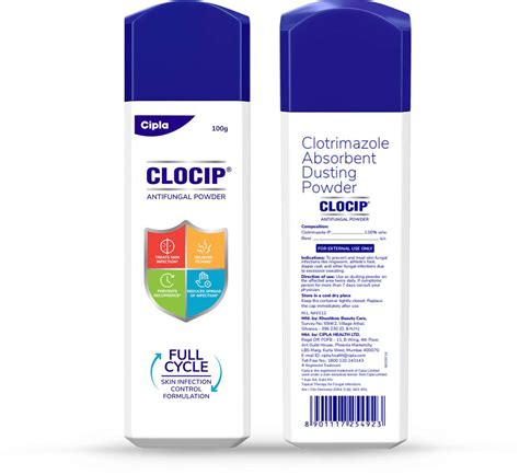 Buy CLOCIP ANTI FUNGAL POWDER OF 100 GM Online & Get Upto 60% OFF at ...