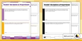 Ratio and Proportion Worksheet for 4th-5th Grade - Twinkl
