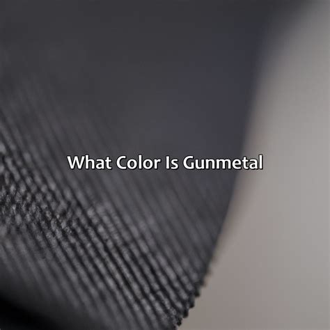 Gunmetal Vs Silver Color at Evelyn Mcelroy blog