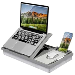LAPGEAR Ergo Pro Lap Desk with 20 Adjustable Angles, Mouse Pad, and ...