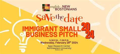 Immigrant Small Business Pitch, Egan Research Center, Boston, 28 ...
