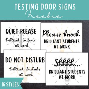 Image result for Testing Sign