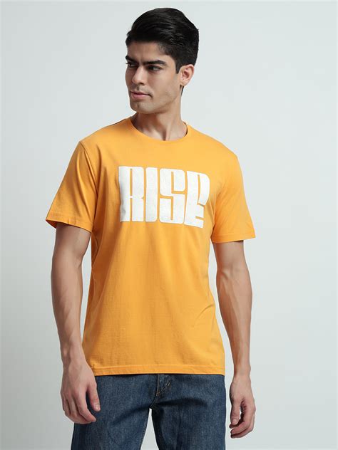 Rarebond's Rise Yellow Half Sleeve Comfort Fit T-shirt – rarebondstudios
