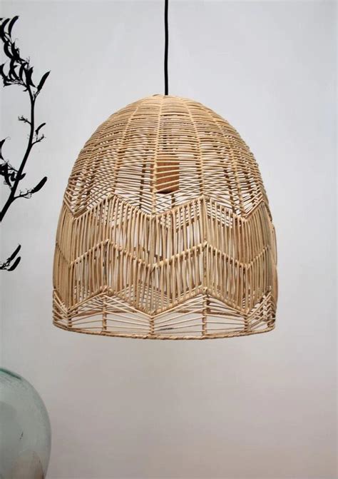 Rattan Pendant Dome Shaped Lampshade