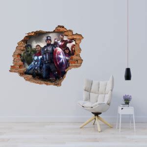 Creatick Studio 46 cm Avengers Sticker | Wall Sticker for Living Room ...