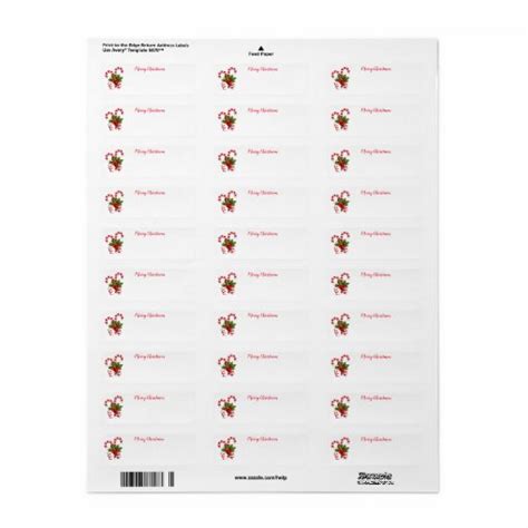 Holiday Return Address Labels | Zazzle