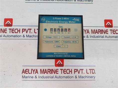 Larsen & Toubro 3 Phase 3 Wire Electronic Energy Meter – Aeliya Marine