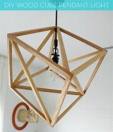 How To Build A Cube Pendant Light by How To Make A Diy Wood Cube Pendant Light 187 Curbly Diy How To Build A Cube Pendant Light