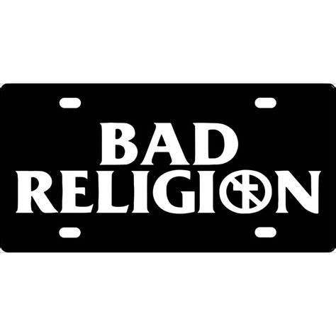 Bad Religion Band Logo - Aluminum Novelty License Plate