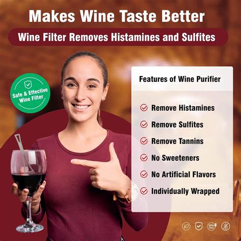 Snapklik.com : Wine Filters Sulfites Histamines Purifier Wands: May Reduce And Alleviate Wine ...