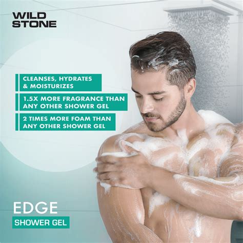 Wild Stone Edge Shower Gel, Pack of 3 (200mleach)