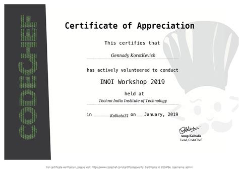 Image result for CodeChef Certificate Java