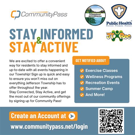 Stay Informed & Stay Active • Jefferson Township, NJ