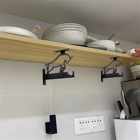 AOAOYING Black Heavy Duty Closet Rod Brackets Holder India | Ubuy
