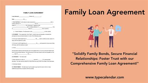 Family Loan Agreement Template Free - Ablebionics