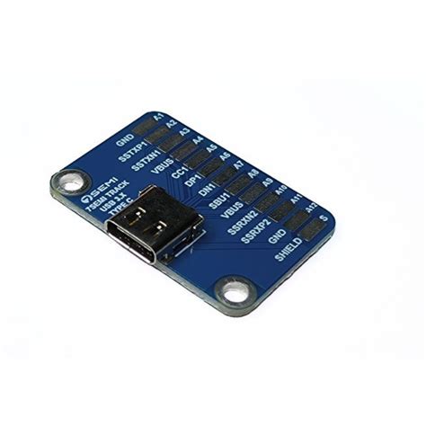 Buy USB 3.1 PCB Connector Type C Female Breakout Board -7Semi – Robocraze