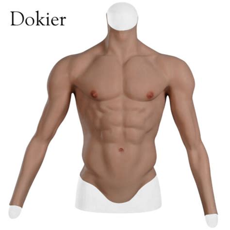 Buy Realistic Silicone Male Chest Abdominal Muscle Suit Vest With Arms ...