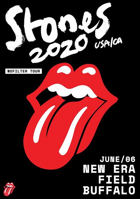 ROLLING STONES No Filter 2020 Tour: BUFFALO New Era Field Poster - prints4u