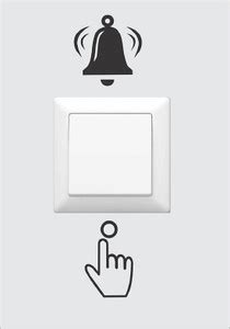 Asmi Collections 6 cm Ring the Bell for Bell Switch Removable Sticker ...