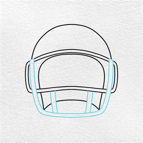 How to Draw a Football Helmet - HelloArtsy