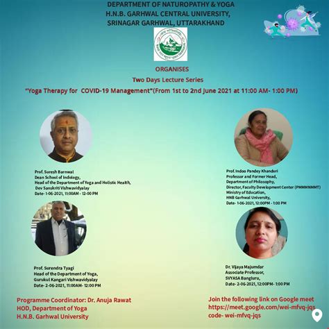 Programs conducted by the department | Hemvati Nandan Bahuguna Garhwal ...