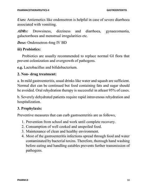 Gastroenteritis | PDF