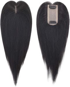 D-DIVINE 2 Clip Topper Front and Scalp Cover Up extensions Black Hair ...