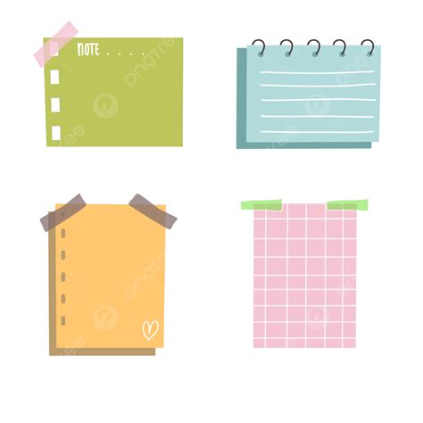 Cute Sticky Notes Vector, Sticky Notes, Cute Sticky Notes, Cute Sticky ...