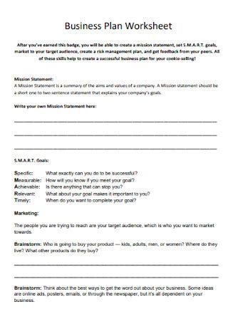Business Plan Worksheet 的图像结果