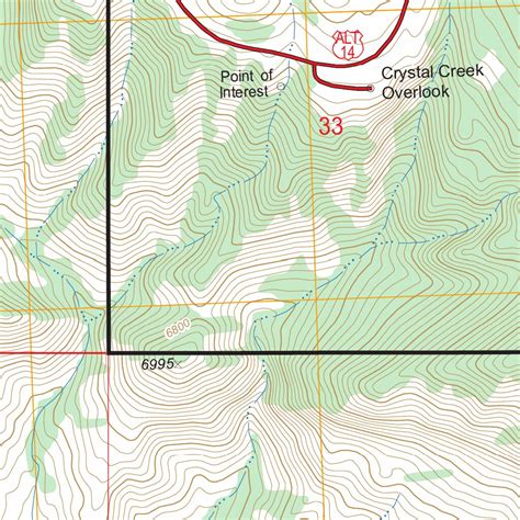Medicine Wheel, WY FSTopo Legacy Map by US Forest Service - Topo ...