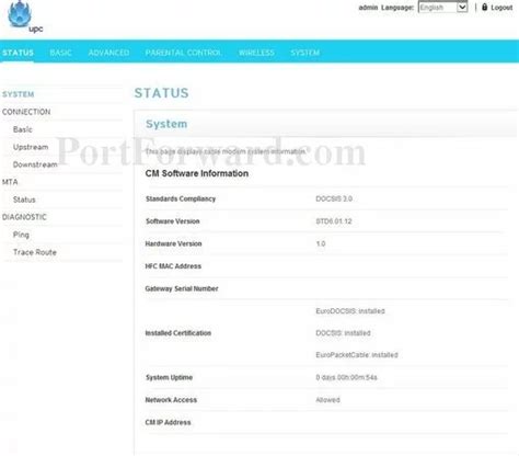 Technicolor Router Port-Forwarding 的图像结果