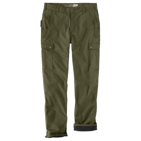 Carhartt Men's Rugged Flex Ripstop Cargo Fleece Lined Work Pants ...