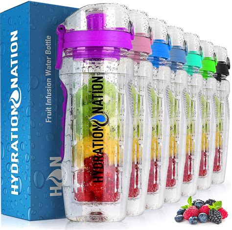 Zulay Hydration N Water Bottle, Fruit Infuser, Color: Purple | Michaels