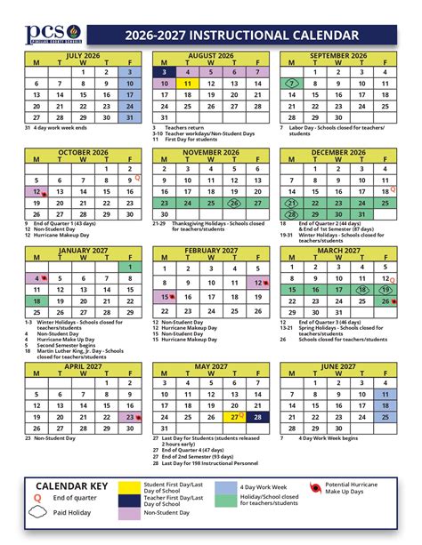Pinellas County Schools Calendar 2026 - School District Calendar