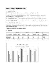 Image result for Paper Clip Experiment