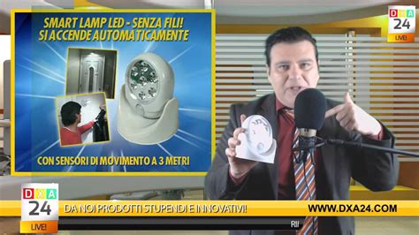 LAMPADA SENZA FILI LUCE LED AD ACCENSIONE AUTOMATICA CON  