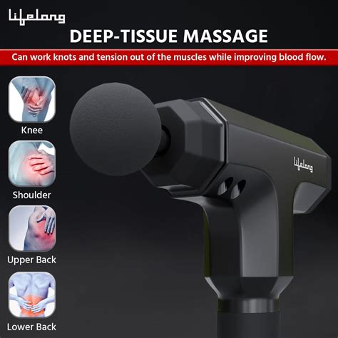 Lifelong Gun Massager For Pain Relief - Massage Gun Machine For Fully ...